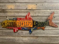 Cody Richardson Art - Florida Bonefish Antique License Plate Art