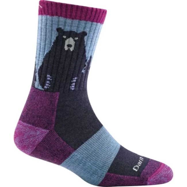 Darn Tough Womens Bear Town Micro Crew Sock Light Cushion