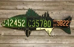 Cody Richardson Art - New Jersey Striped Bass License Plate Art