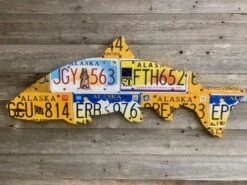 Cody Richardson Art - Alaska Steelhead License Plate Art