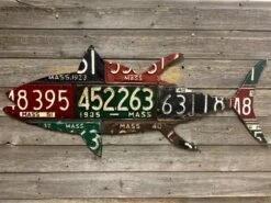 Cody Richardson Art - Massachusetts Tuna Antique License Plate Art