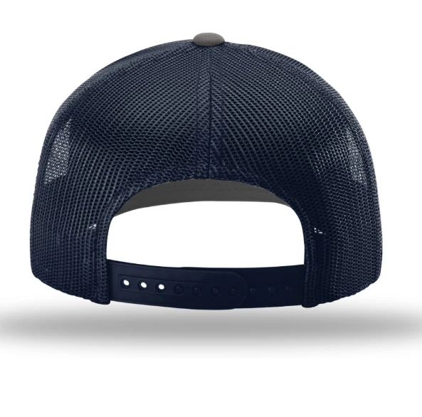 TCO Fly Shop Hat Steal Your Fish Trucker - Charcoal/Columbia Blue - Image 3