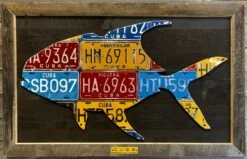 Cody Richardson Art - Cuba Permit License Plate Art