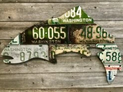 Cody Richardson Art - Washington Antique Trout License Plate Art