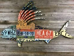 Cody Richardson Art - Mexico Roosterfish License Plate Art