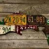 Cody Richardson Art - Idaho Antique Trout License Plate Art